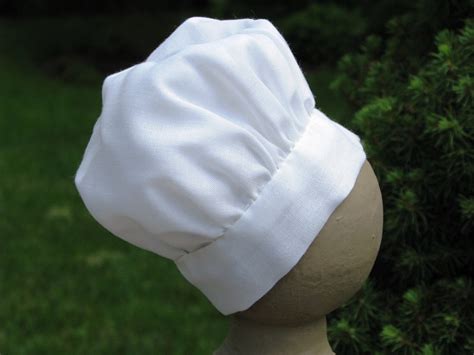chefs hat  doll white bakers hat handmade etsy