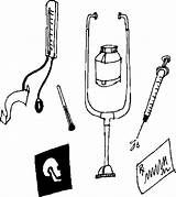 Medical Aid First Coloring Pages Equipment sketch template