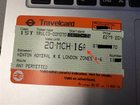 uk    letter  signify      expiry date   british rail ticket