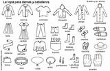 Spanish Clothing Worksheet Ropa Worksheets La Vocabulary Coloring Clothes Activities Vocabulario Teaching Espanol Kids Items Printable Learning School Prendas Para sketch template