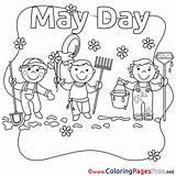 Coloring May Pages Workers Printable Kids Sheets Color Getcolorings Print Getdrawings Hits Template sketch template