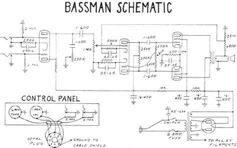 fender bassman schematic electronic service manuals