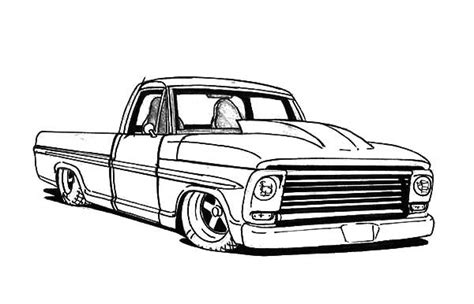 truck lowrider cars coloring pages  print  coloring