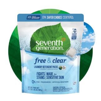 laundry detergent packs  clear seventh generation