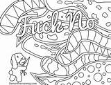 Curse Coloring Pages Printable Word Getdrawings Words sketch template