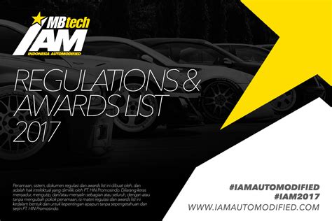 Indonesia Automodified Iam Regulations And Awards List