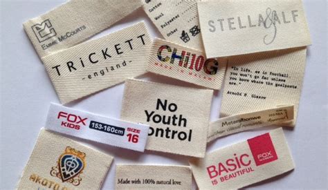 printed cotton labels affordable eco friendly labels