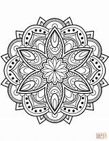 Mandala Coloring Flower Pages Printable Mandalas Awesome Meditation Supercoloring Floral Peak Adult Book Blomster Tegninger Categories Sheets sketch template