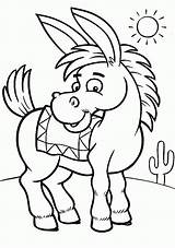 Coloring Mexican Pages Donkey Sunny Printable Print Cartoon Shrek Kids Color Cute Worksheets Septiembre Sheets Little Getdrawings Getcolorings Drawing Animal sketch template