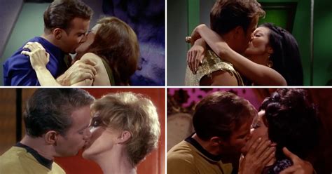 watch all of captain kirk s captivating kisses on star trek