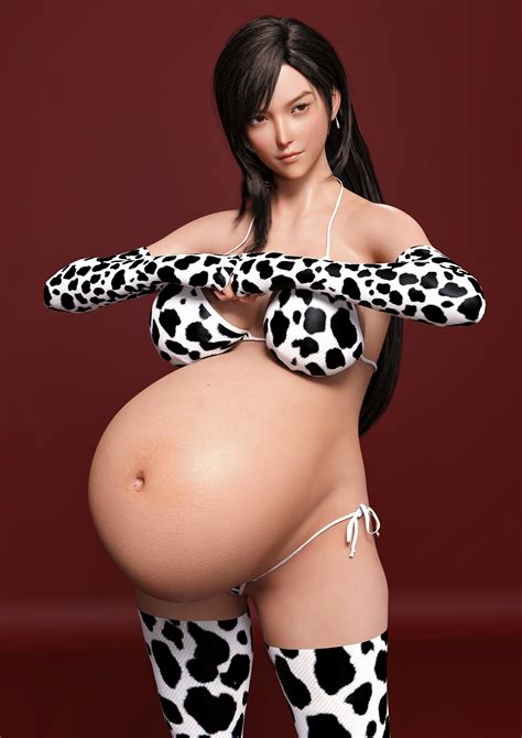 rule 34 1girls 3d baritatsu big breasts breasts cow girl cow print
