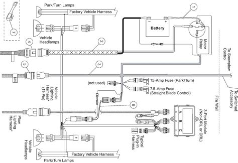 boss plow wiring diagram truck side   snow plow electrical wiring diagram snow plow lights