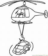 Coloring Helicopter Rescue Pages Air Transportation Vehicle Clipart Printable Transport Car Popular Library Coloringhome sketch template