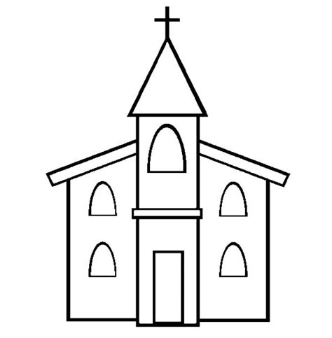 catholic church coloring page    svg file