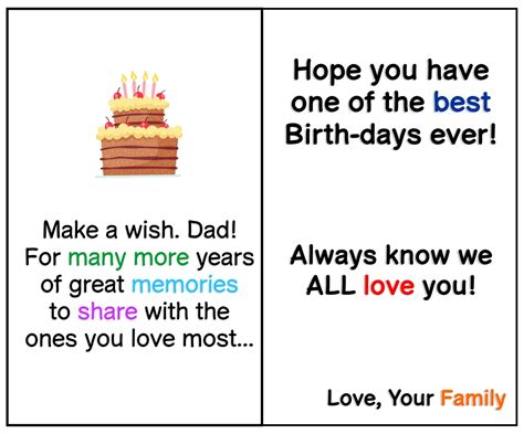 images  printable birthday cards  dad happy birthday dad