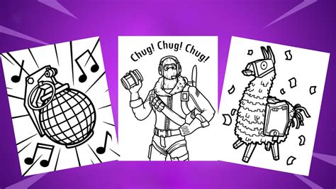 printable fortnite coloring pages kids activities blog