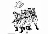 Coloring Ghostbusters Pages Sketch Kids Printable Color sketch template