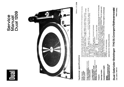 dual  turntable service manual  schematics eeprom repair info  electronics experts