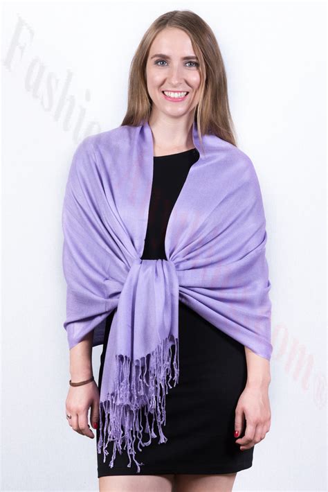 silky soft solid pashmina scarf lavender