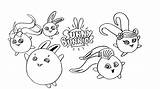 Bunnies Conejitos Soleados Hopper sketch template