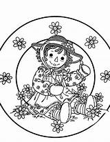 Raggedy Ann Coloring Pages Andy Netart sketch template