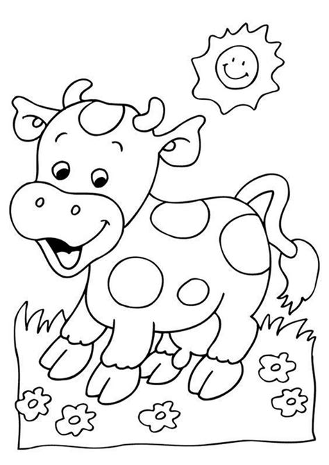 easy  print  coloring pages tulamama farm animal coloring