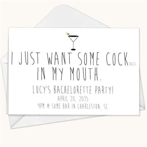 items similar to bachelorette invitation card funny bachelorette card