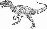 Allosaurus Kidsplaycolor sketch template