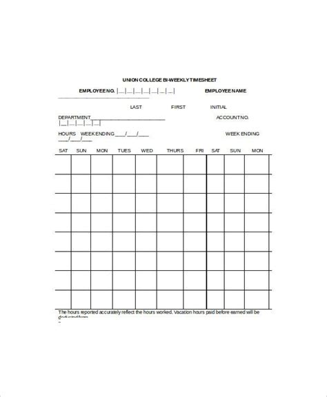 timesheet template   word excel  documents