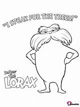 Coloring Pages Seuss Dr Lorax Bubakids Tree Quotes Colouring sketch template