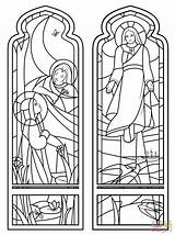 Coloring Stained Glass Ascension Pages Window Printable Church Stain Windows Sheets Clipart Holy Para Colorear Adults Library Popular Vidriera Coloringhome sketch template