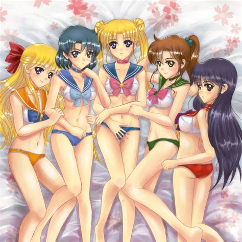 rule 34 5girls bishoujo senshi sailor moon bra panties