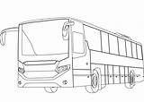 Coloring Bus Pages Printable Drawing Buses Supercoloring Categories sketch template