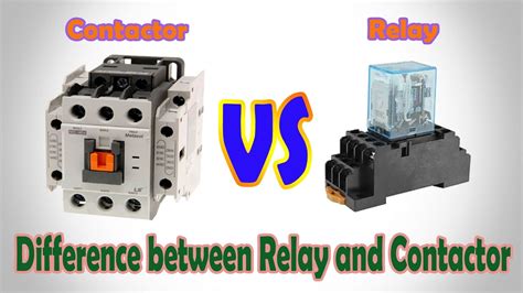 difference  contactor  relay engineering feed