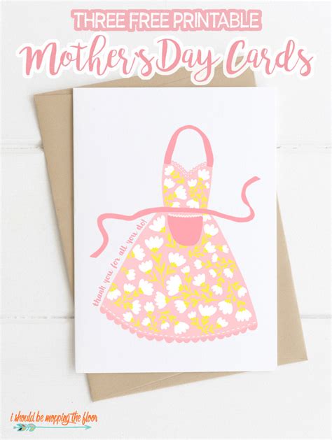 printable mothers day cards    mopping  floor