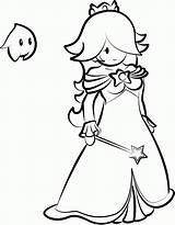 Coloring Rosalina Princess Pages Comments Library Clipart Popular Coloringhome sketch template
