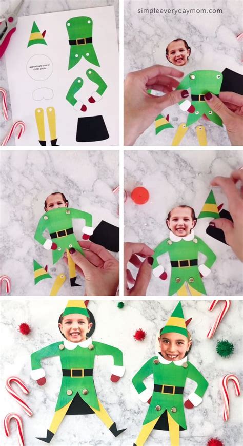 printable buddy  elf craft  kids elf crafts christmas
