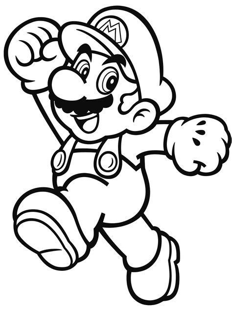bit mario coloring pages coloring pages