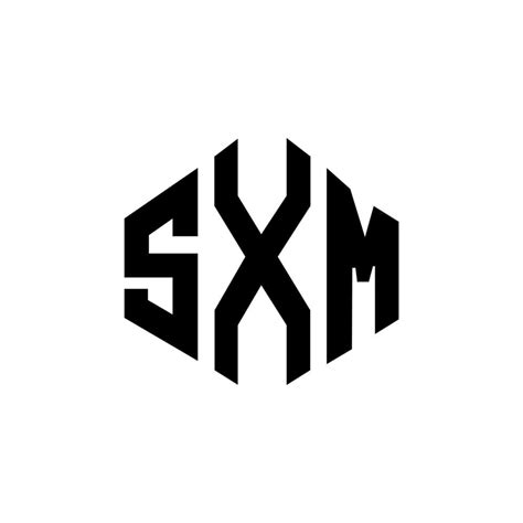 sxm letter logo design  polygon shape sxm polygon  cube shape logo design sxm hexagon