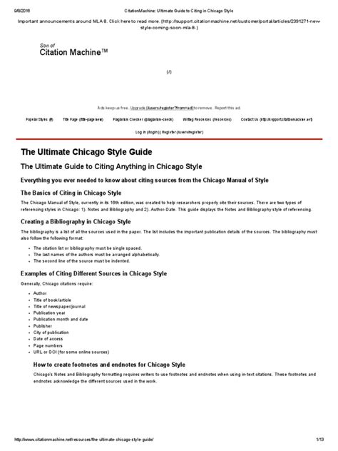 chicago style guidepdf note typography citation