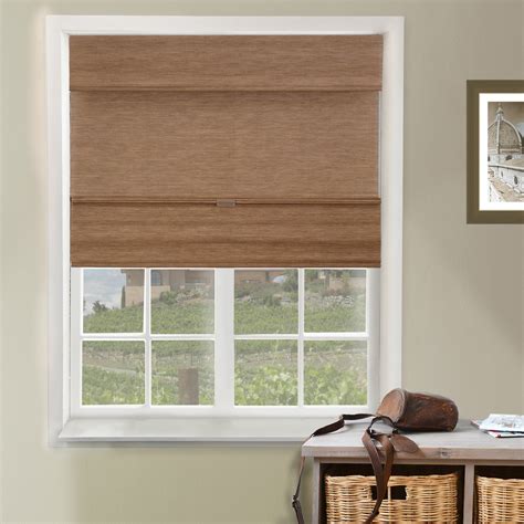 chicology cordless magnetic roman shades window blind fabric curtain drape natural woven
