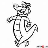 Gator Wally Sketchok Step Draw sketch template