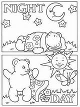 Coloring Opposites Pages Night Preschool Kids Printable Worksheets Activities Doverpublications Fun Para Theme Dover Publications Festival Boost Getdrawings Welcome Learning sketch template