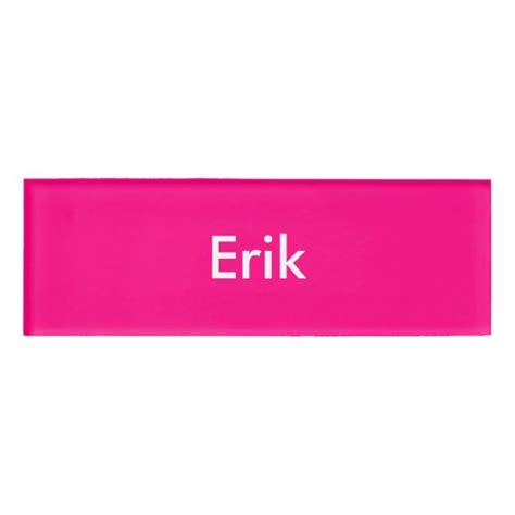 bright pink personalized template  tag zazzlecom