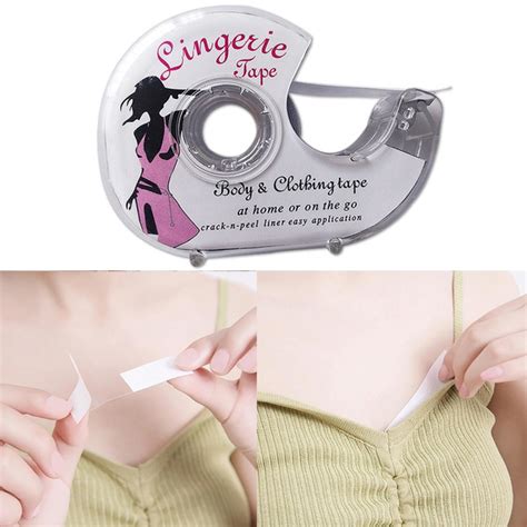 double sided adhesive lingerie tape body clothing bra strip safe