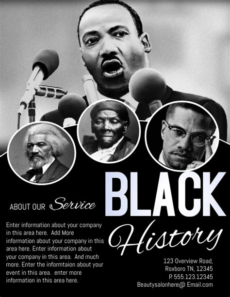 black history month template postermywall