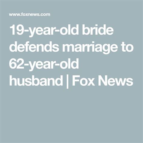 19 Year Old Bride Defends Marriage To 62 Year Old Husband