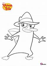 Perry Platypus Ferb Phineas Bubakids sketch template