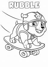 Patrol Paw Coloring Pages Printable Puppy Builder Chief Team Raskrasil sketch template