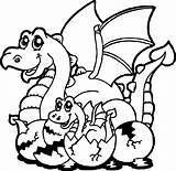 Dragon Cartoon Wecoloringpage sketch template